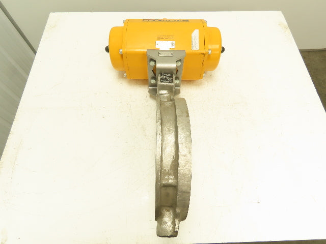 Cameron WKM DynaCentric Stainless 10" Butterfly Valve El-O-Matic ES0600 Actuator