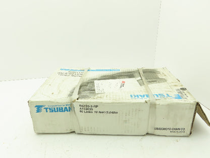 Tsubaki RS-120-2RP Double Roller Chain Riveted 1-1/2" Pitch Carbon Steel 10'