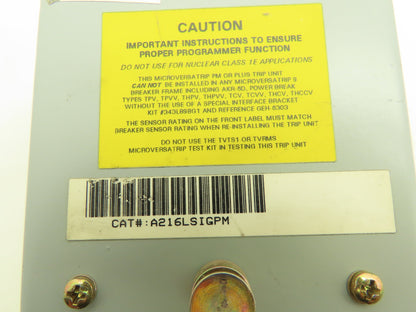 General Electric A216LSIGPM Micro Versa Trip PM Trip Unit Parts Only