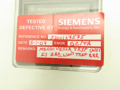 General Electric A216LSIGPM Micro Versa Trip PM Trip Unit Parts Only