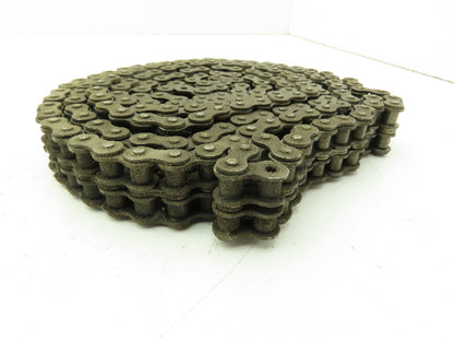 Diamond 40-2 Double Roller Chain Riveted 1/2" Pitch Carbon Steel 10'