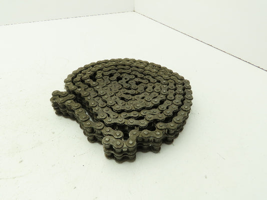 Diamond 40-2 Double Roller Chain Riveted 1/2" Pitch Carbon Steel 10'