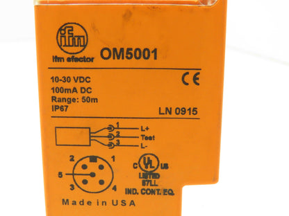 IFM Efector OM5001 Photoelectric Sensor