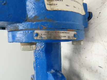 ABZ 396-979  10" Butterfly Valve Cast Iron Wafer 316SS Disc Manual Gear Operator