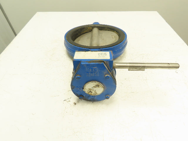ABZ 396-979  10" Butterfly Valve Cast Iron Wafer 316SS Disc Manual Gear Operator