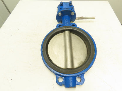 ABZ 396-979  10" Butterfly Valve Cast Iron Wafer 316SS Disc Manual Gear Operator