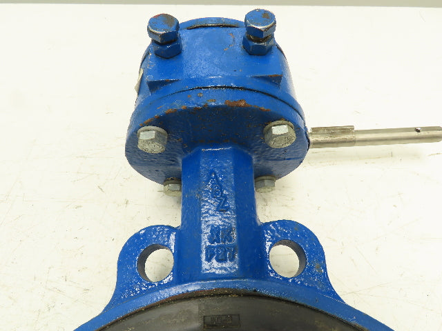 ABZ 396-979  10" Butterfly Valve Cast Iron Wafer 316SS Disc Manual Gear Operator