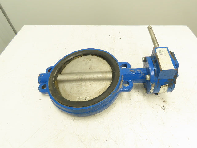 ABZ 396-979  10" Butterfly Valve Cast Iron Wafer 316SS Disc Manual Gear Operator