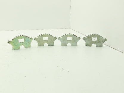 Keystone 2-4" Butterfly Valve 10-Pos Latch Lever Plate 276-020-400-012  Lot of 4