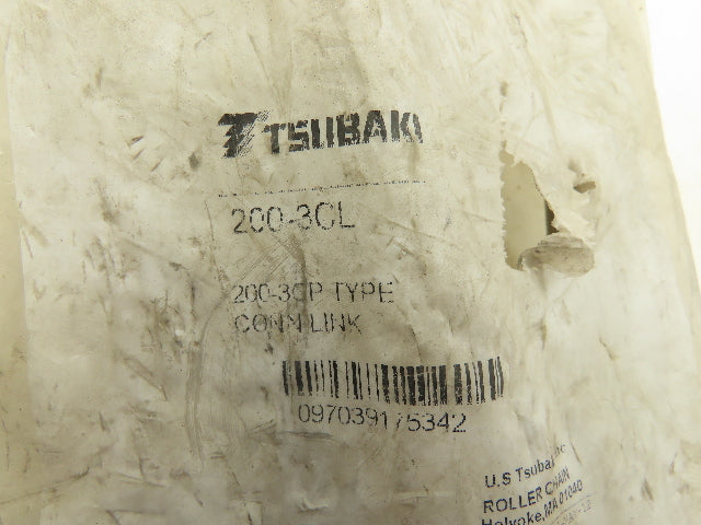 TSUBAKI 200-3CL Cottered Connecting Link 2-1/2 Pitch 3 Strand Carbon Steel