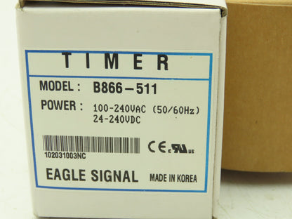 Eagle Signal B866-511 Time Delay Relay Multi-Function Dial Set Timer SPDT 5A