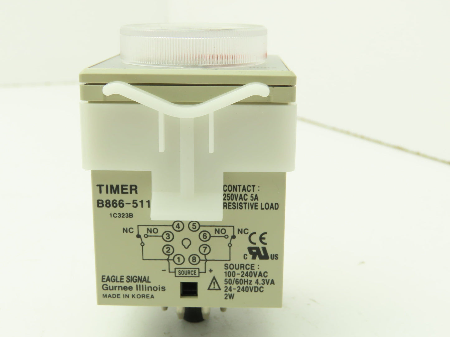 Eagle Signal B866-511 Time Delay Relay Multi-Function Dial Set Timer SPDT 5A