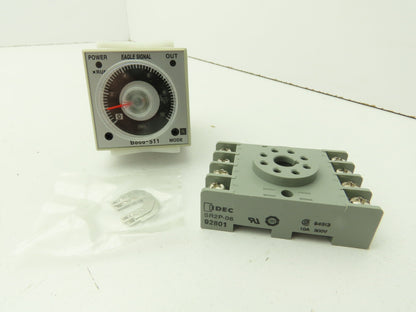 Eagle Signal B866-511 Time Delay Relay Multi-Function Dial Set Timer SPDT 5A