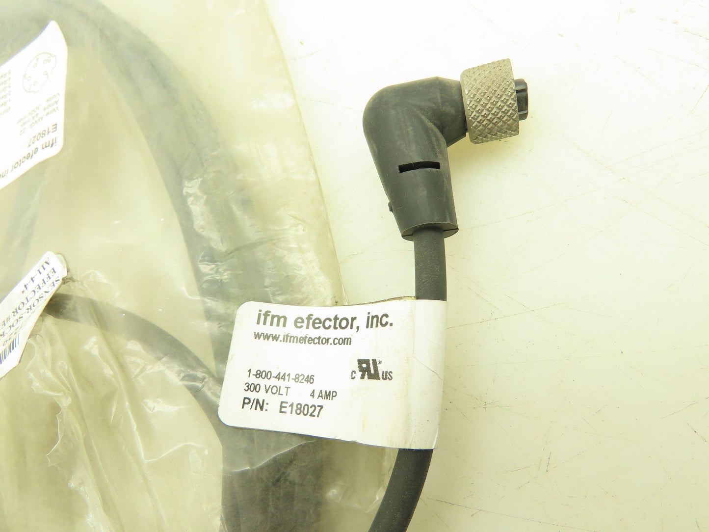 IFM Efector E18027 Female Cord Set 5 Pin 300V 4A 4 Meters Lot of 2