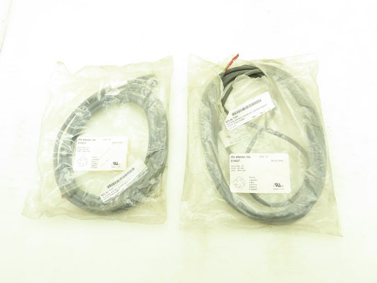 IFM Efector E18027 Female Cord Set 5 Pin 300V 4A 4 Meters Lot of 2