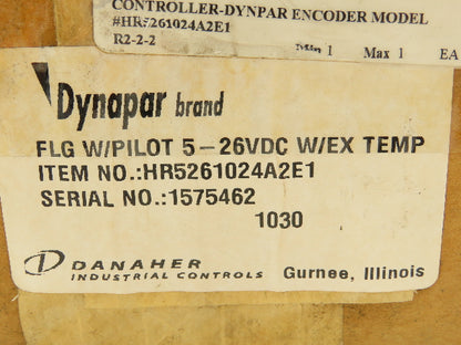 Dynapar HR5261024A2E1 Shaft Encoder 5/8" Bore 5-26VDC Flange Mount