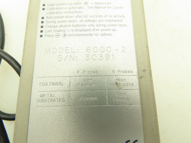 Positector 6000-2 Coating Thickness Gage Metal Style Probe