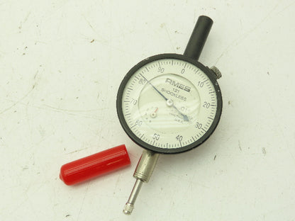 AMES 121 Shockless Inspection Gauge Dial Indicator 1/2" Stroke Measures to .01"