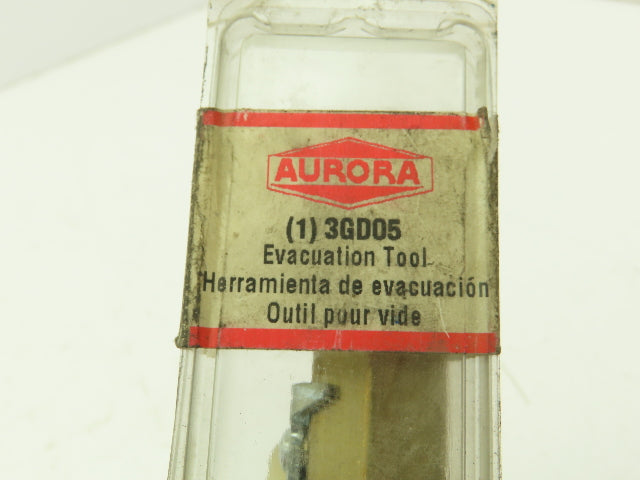 Aurora 3GD05 Evacuation Tool Schrader 1/4" Valve Remover