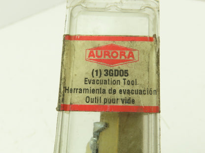 Aurora 3GD05 Evacuation Tool Schrader 1/4" Valve Remover