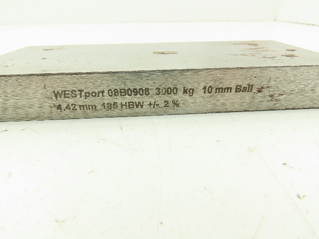 Westport Hardness Test Block 185 HBW 4.42MM