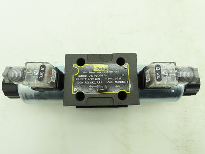 Parker D3DW1CNYPZ5 Hydraulic Directional Control Solenoid Valve 3-Pos 120V D05