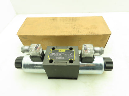 Parker D3DW1CNYPZ5 Hydraulic Directional Control Solenoid Valve 3-Pos 120V D05
