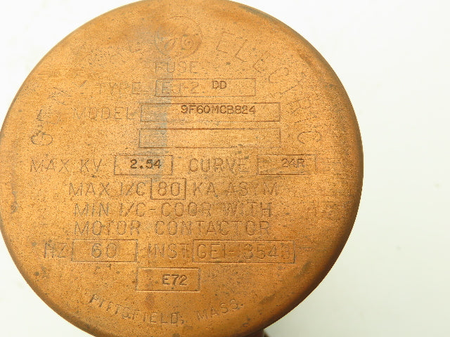 General Electric 9F60MCB824 Double Barrel Fuse 24R 2400V 60Hz Type EJ2
