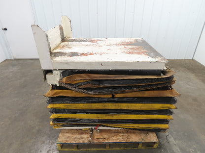 Omni Ergonomics Air Pneumatic Scissor Lift Table 2700LBS 33x43" Top 25° Tilt