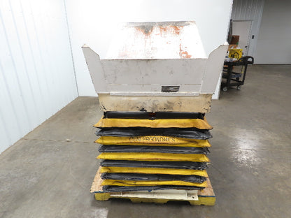 Omni Ergonomics Air Pneumatic Scissor Lift Table 2700LBS 33x43" Top 25° Tilt