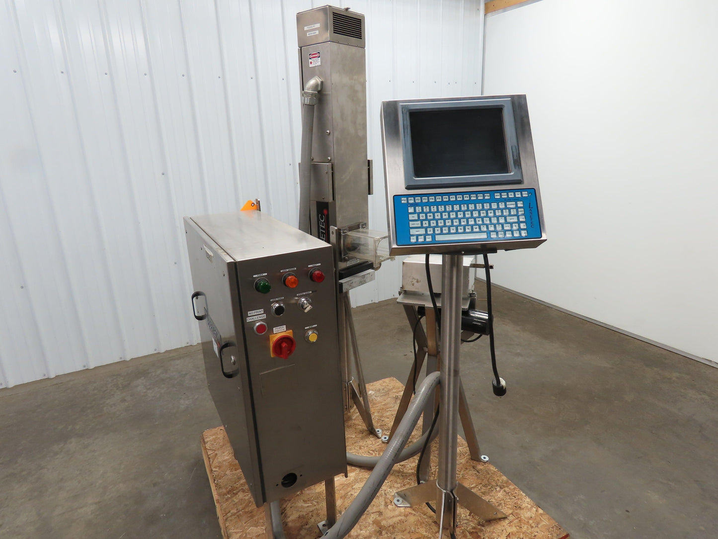 Lasetec High Speed Laser Coding Marking Printer Stainless Enclosure 15.8W