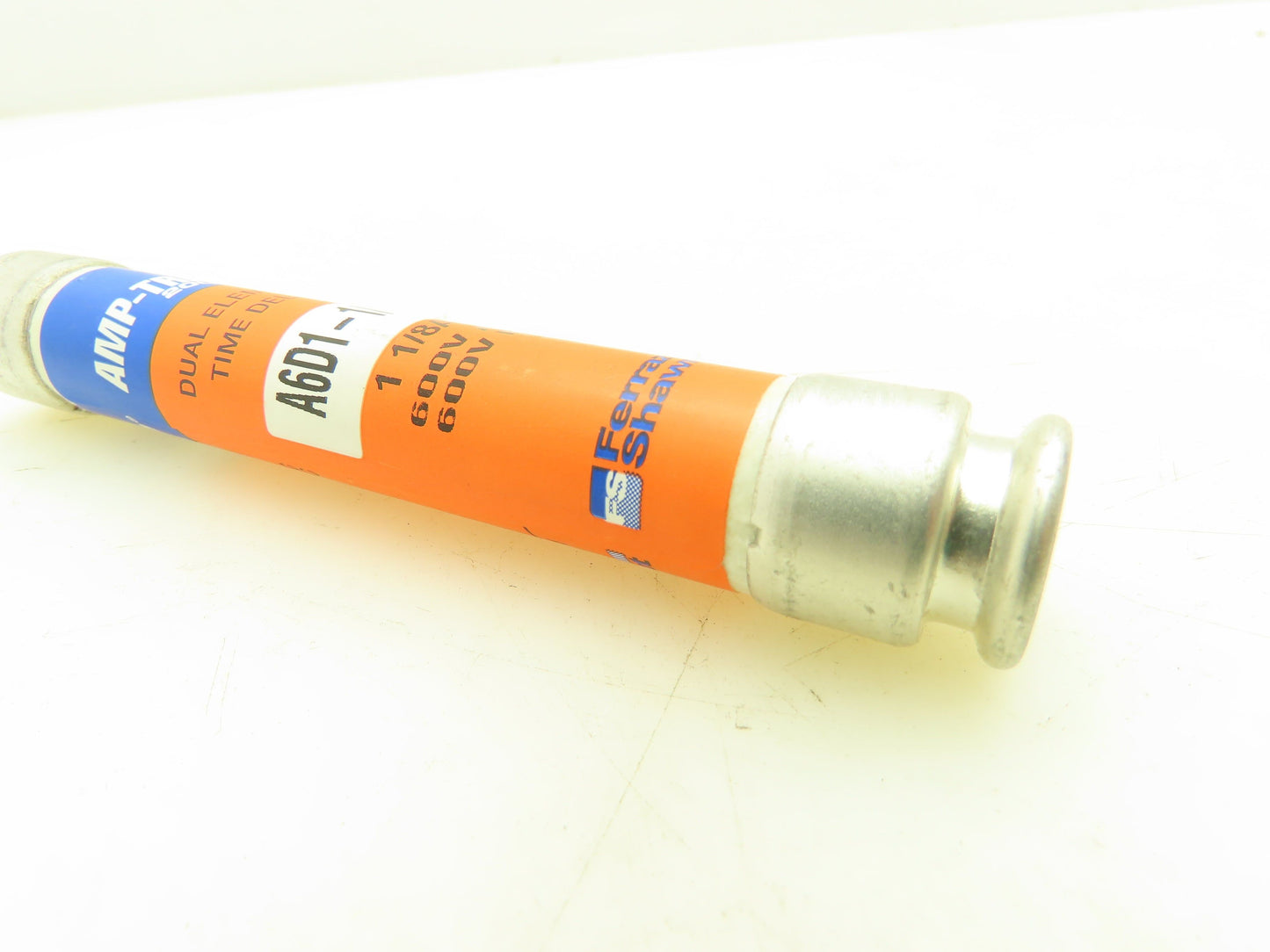 Ferraz Shawmut A6D1-1/8R 1-1/8A 600V Dual Element Time Delay Class RK1 Lot Of 6