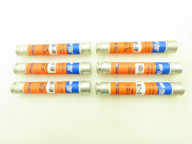 Ferraz Shawmut A6D1-1/8R 1-1/8A 600V Dual Element Time Delay Class RK1 Lot Of 6