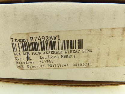 Morris R74928F1 Thyristor SCR Bridge Rectifier 46A Heat Sink P&H