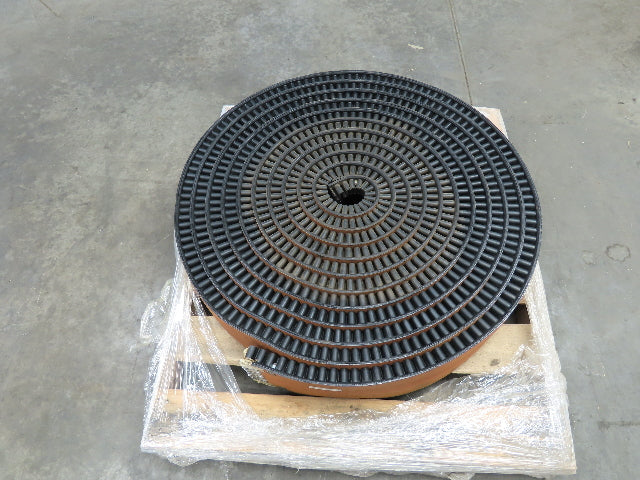 8"x 65'  2-Ply Smooth Top Rubber Conveyor Belt 1.5" Sidewall
