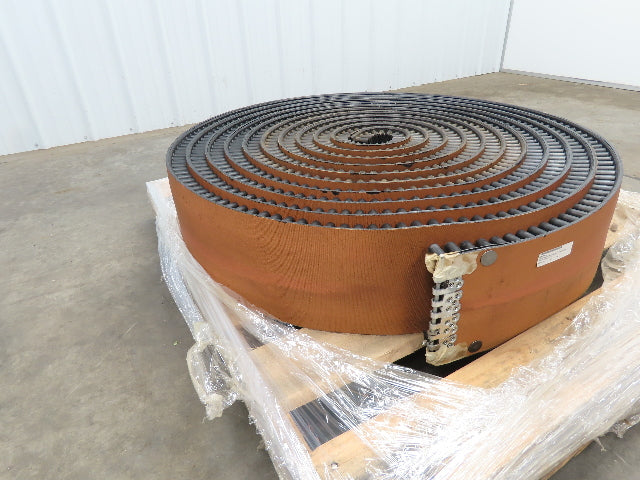 8"x 65'  2-Ply Smooth Top Rubber Conveyor Belt 1.5" Sidewall