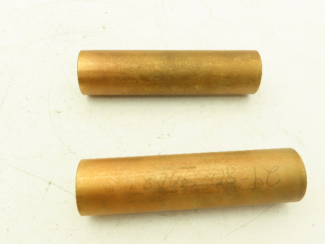 SCS-813-6 Sintered Bronze Oiled Bar Stock Brass Sleeve 1"x1-5/8"-6-1/2" Lot of 2