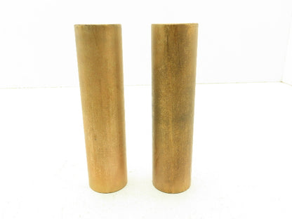 SCS-813-6 Sintered Bronze Oiled Bar Stock Brass Sleeve 1"x1-5/8"-6-1/2" Lot of 2