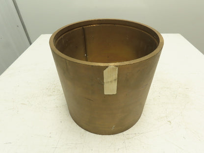 10.25" ID 11" OD 10"L Bronze Grooved Plain Bearing Sleeve Bushing