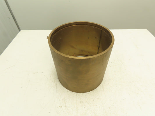 10.25" ID 11" OD 10"L Bronze Grooved Plain Bearing Sleeve Bushing