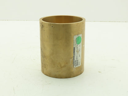 3-3/4" ID 4-1/4" OD 5"L Bronze Plain Sleeve Bearing Bushing