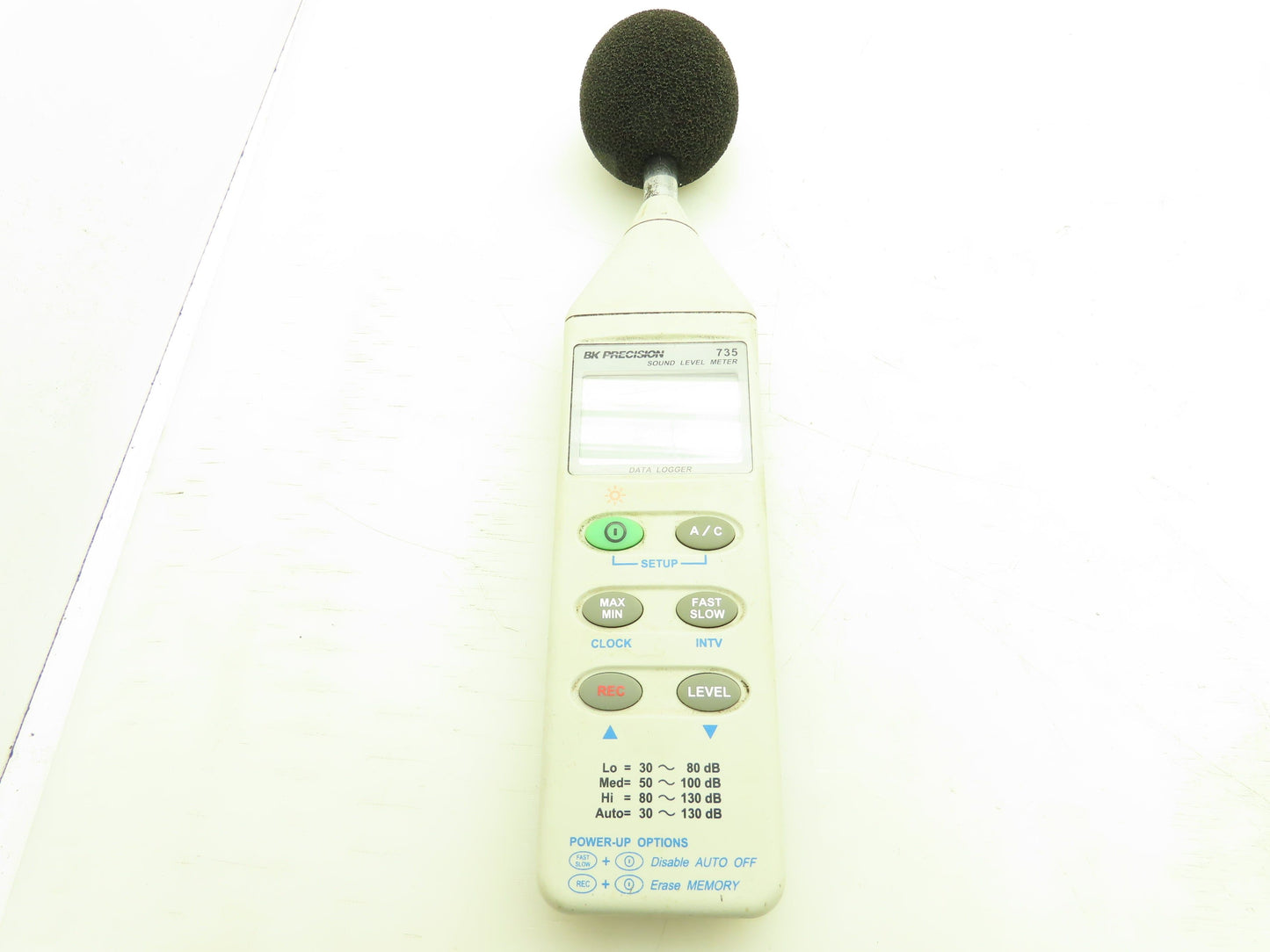 BK Precision 735 Datalogger Sound Level Meter 30-130 dB