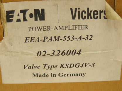 Vickers EEA-PAM-553-A-32 Eaton Proportional Valve Power Amplifier Card Module