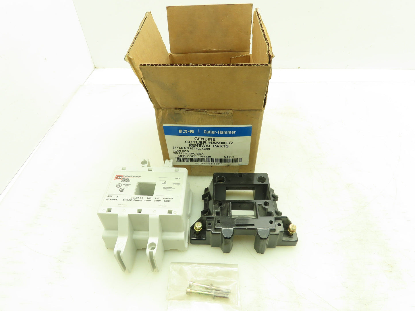 Eaton Cutler Hammer 6714C74G09 Renewal Parts 2/3 Pole Arc Box A200 Size 3
