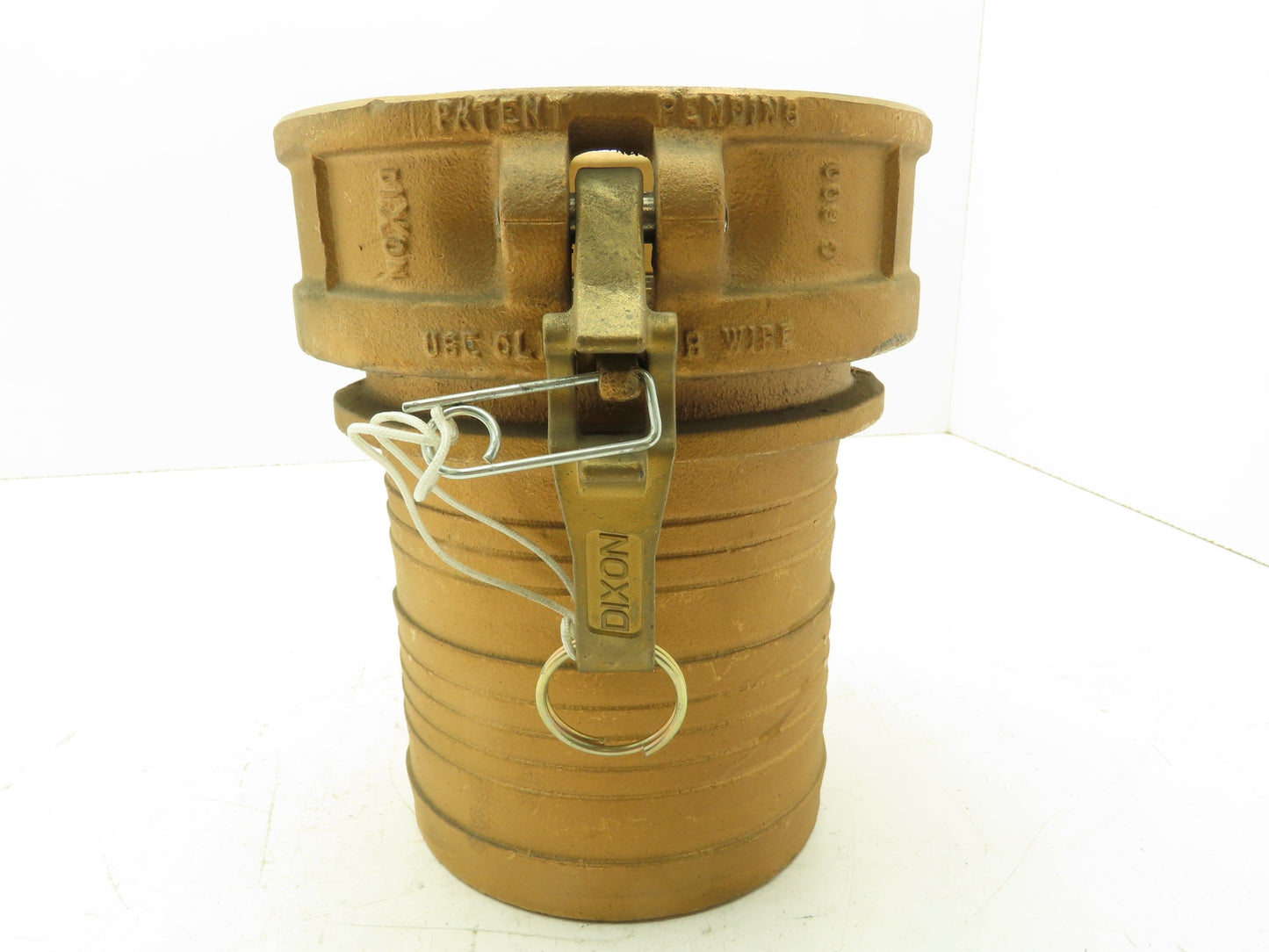 Dixon 600-C-BR Brass Camlock Cam & Groove 6" Female C Coupler x Hose Barb Shank