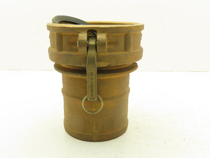 Dixon 600-C-BR Brass Camlock Cam & Groove 6" Female C Coupler x Hose Barb Shank