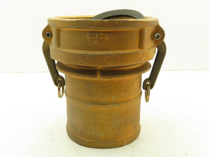 Dixon 600-C-BR Brass Camlock Cam & Groove 6" Female C Coupler x Hose Barb Shank