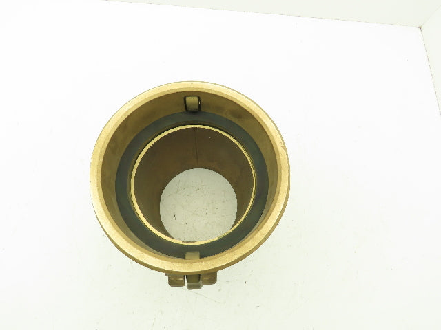 Dixon 600-C-BR Brass Camlock Cam & Groove 6" Female C Coupler x Hose Barb Shank
