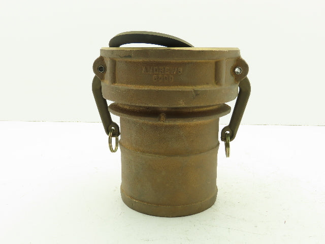 Dixon 600-C-BR Brass Camlock Cam & Groove 6" Female C Coupler x Hose Barb Shank