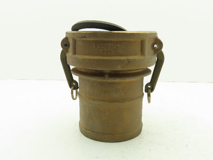 Dixon 600-C-BR Brass Camlock Cam & Groove 6" Female C Coupler x Hose Barb Shank